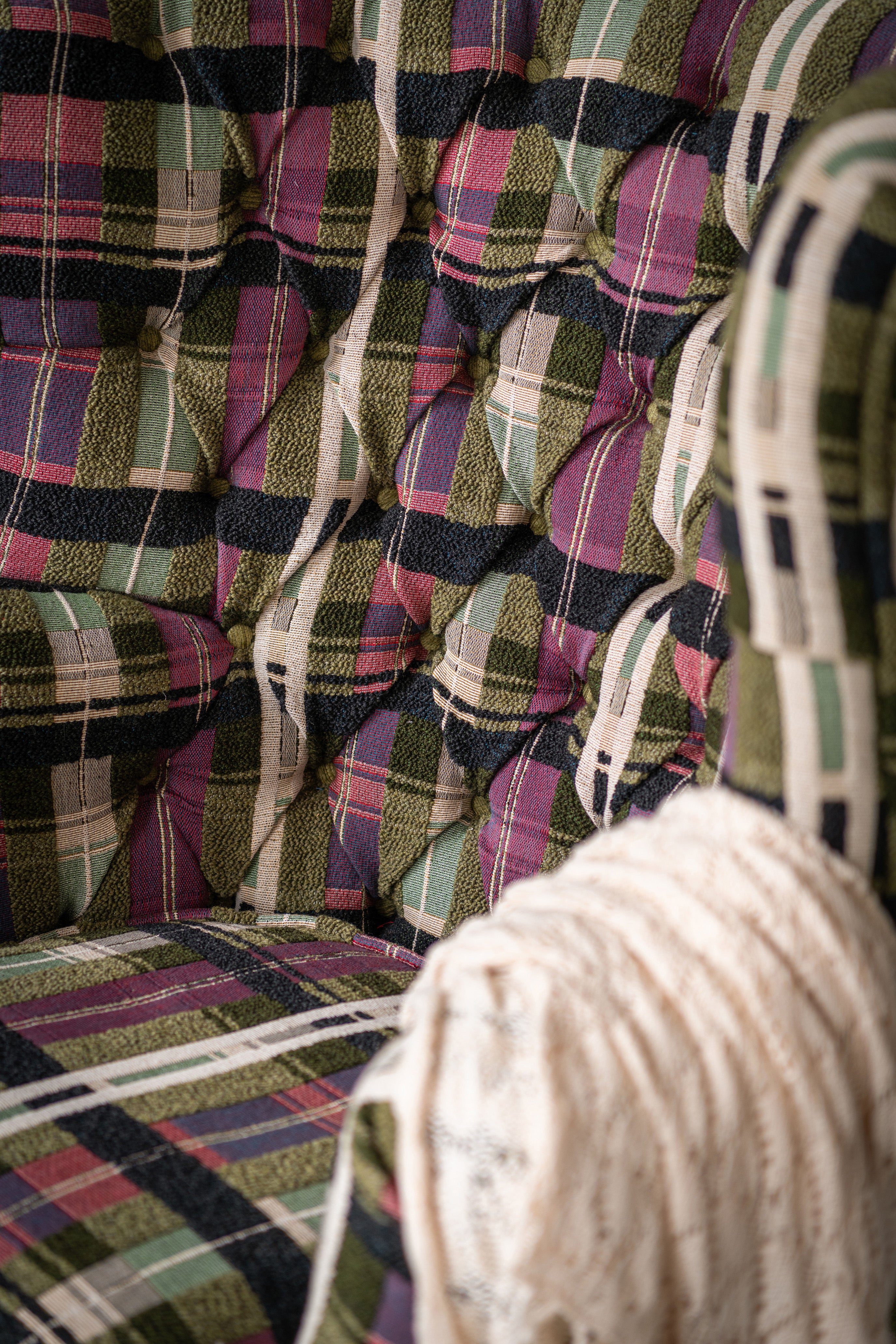 Kerschdorf Plaid / Check Foliage fabric in green color - pattern number FB00198 - by Mind The Gap in the Transylvanian Rhapsody collection