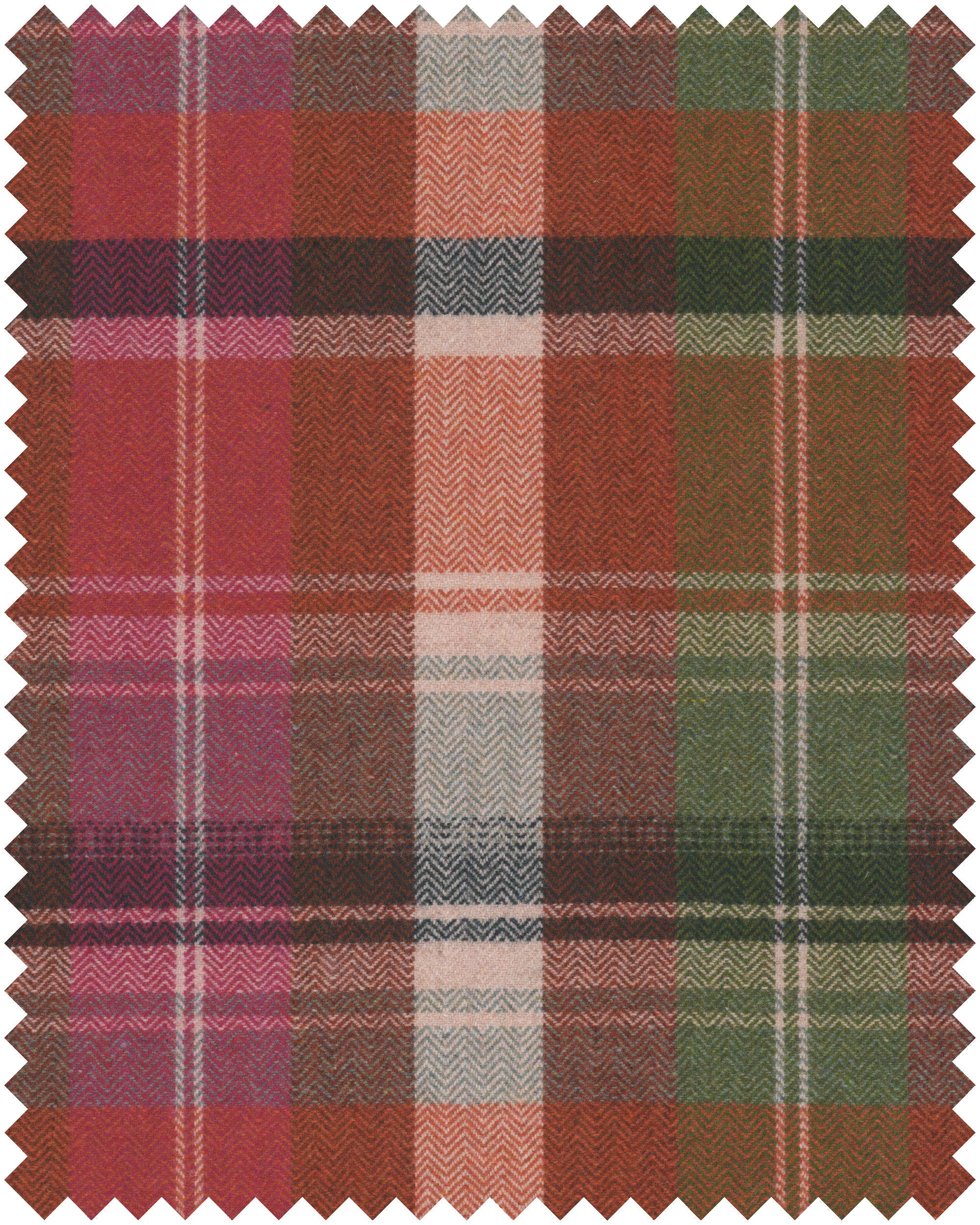 Kerschdorf Plaid / Check Carrot fabric in orange color - pattern number FB00199 - by Mind The Gap in the Transylvanian Rhapsody collection