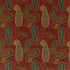 Peregrine Paisley Velvet fabric in teal/red color - pattern FD2002.R52.0 - by Mulberry in the Mulberry Long Weekend collection