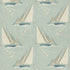 Round The Island fabric in blue color - pattern FD2010.H101.0 - by Mulberry in the Icons Fabrics collection