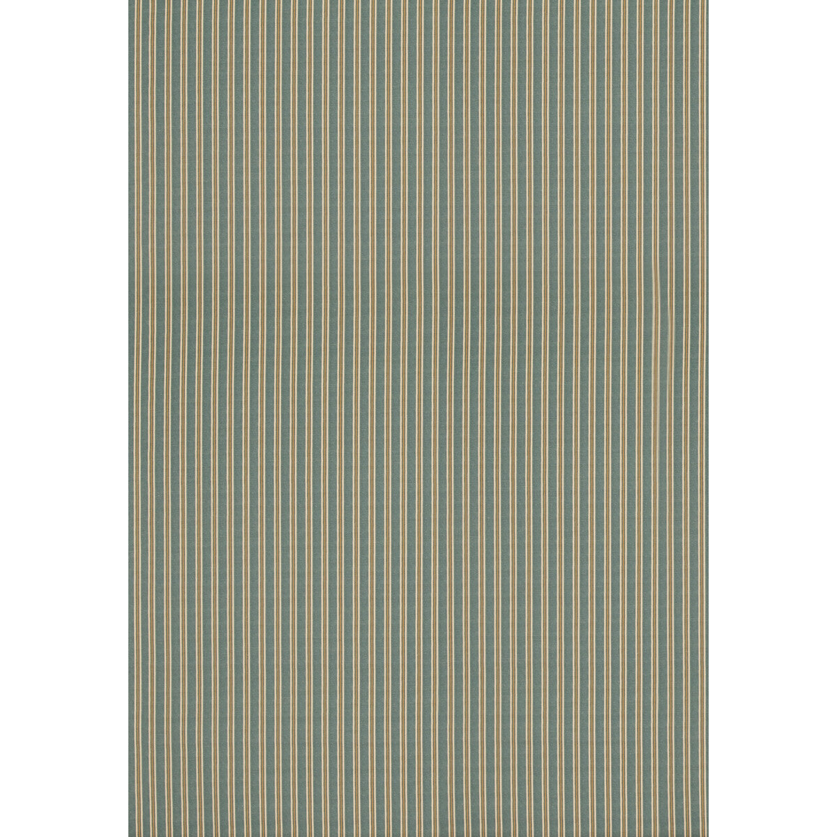 Somerton Stripe fabric in teal/ochre color - pattern number FD2013.R11.0 - by Mulberry in the Mulberry Small Prints collection