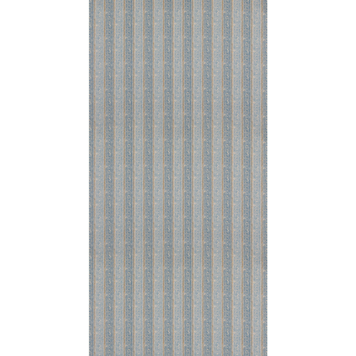 Ladbroke Stripe fabric in blue color - pattern number FD2018.H101.0 - by Mulberry in the Mulberry Small Prints collection