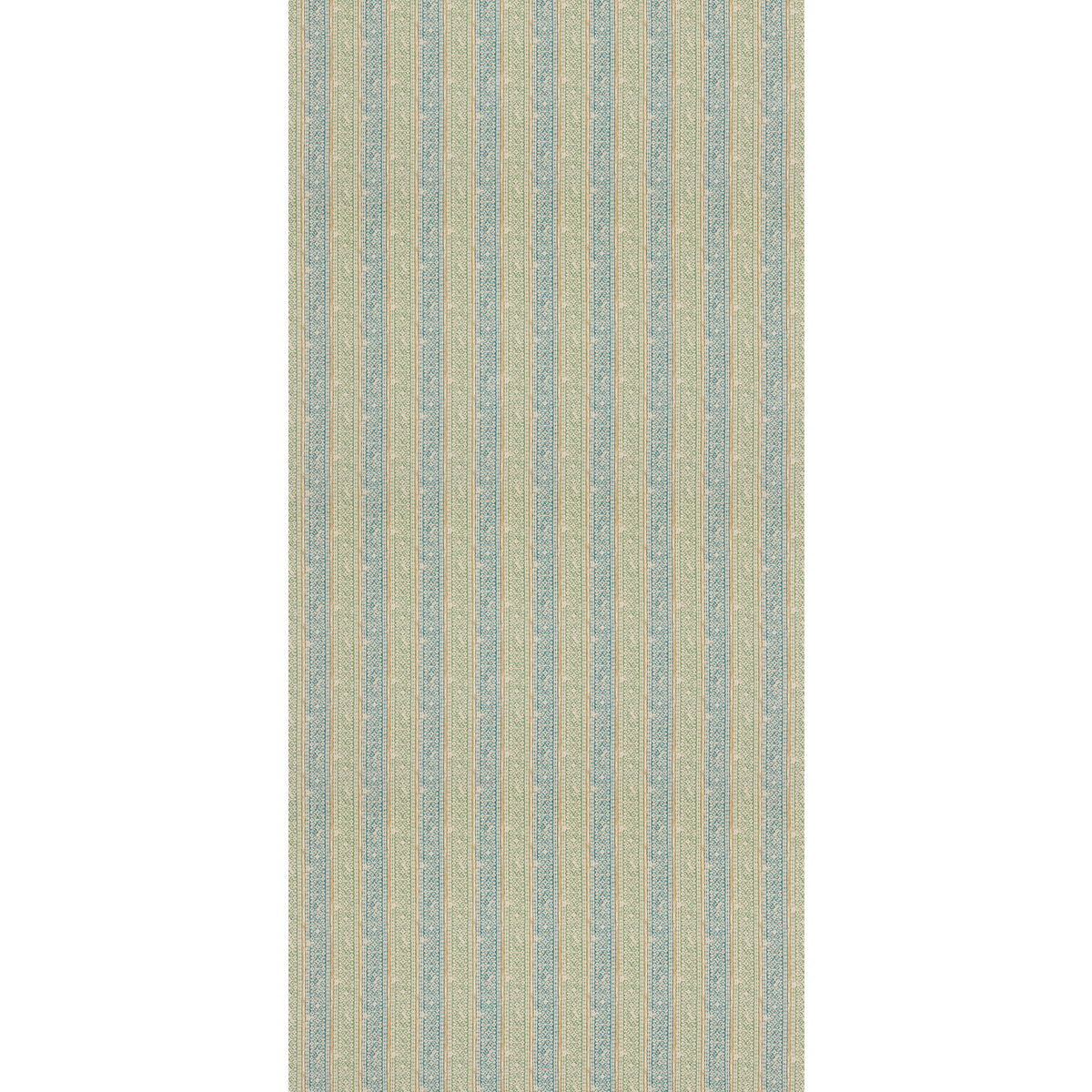 Ladbroke Stripe fabric in teal/green color - pattern number FD2018.R38.0 - by Mulberry in the Mulberry Small Prints collection