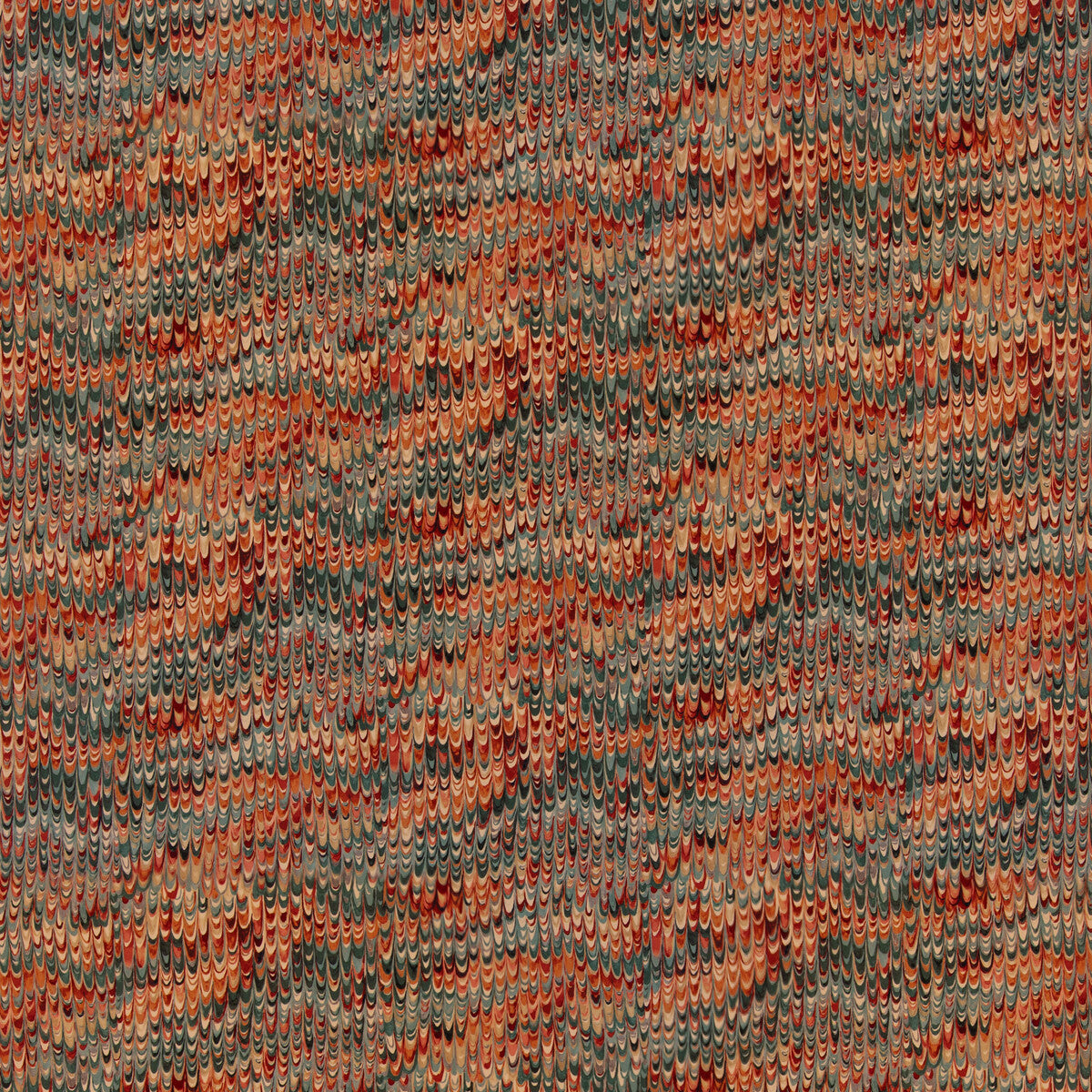 End Paper Velvet fabric in teal spice color - pattern number FD2022.R50.0 - by Mulberry in the Mulberry Country Walk collection