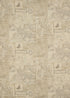 Bohemian Travels Linen fabric in sand color - pattern FD284.N102.0 - by Mulberry in the Bohemian Travels collection