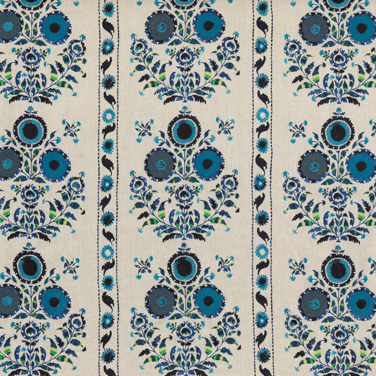 Petersham fabric in indigo color - pattern FD310.H10.0 - by Mulberry in the Modern Country II collection