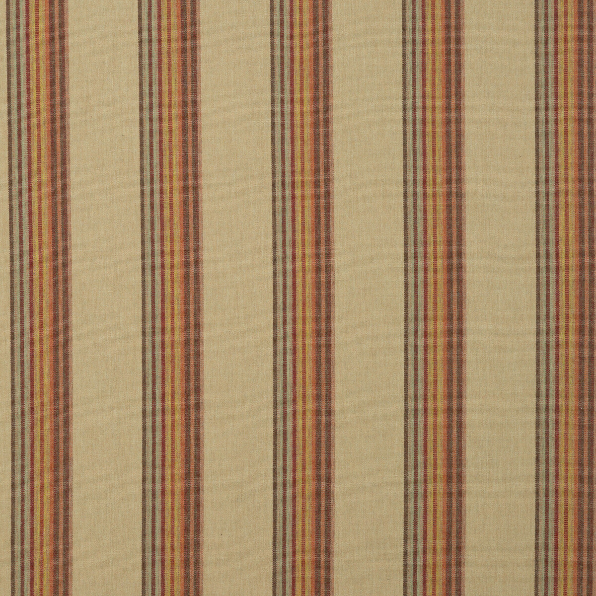 Twelve Bar Stripe fabric in sand/rose color - pattern FD614.N107.0 - by Mulberry in the Counterpoint collection