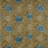 Constanza fabric in teal/gold color - pattern FD650.R32.0 - by Mulberry in the Soprano collection