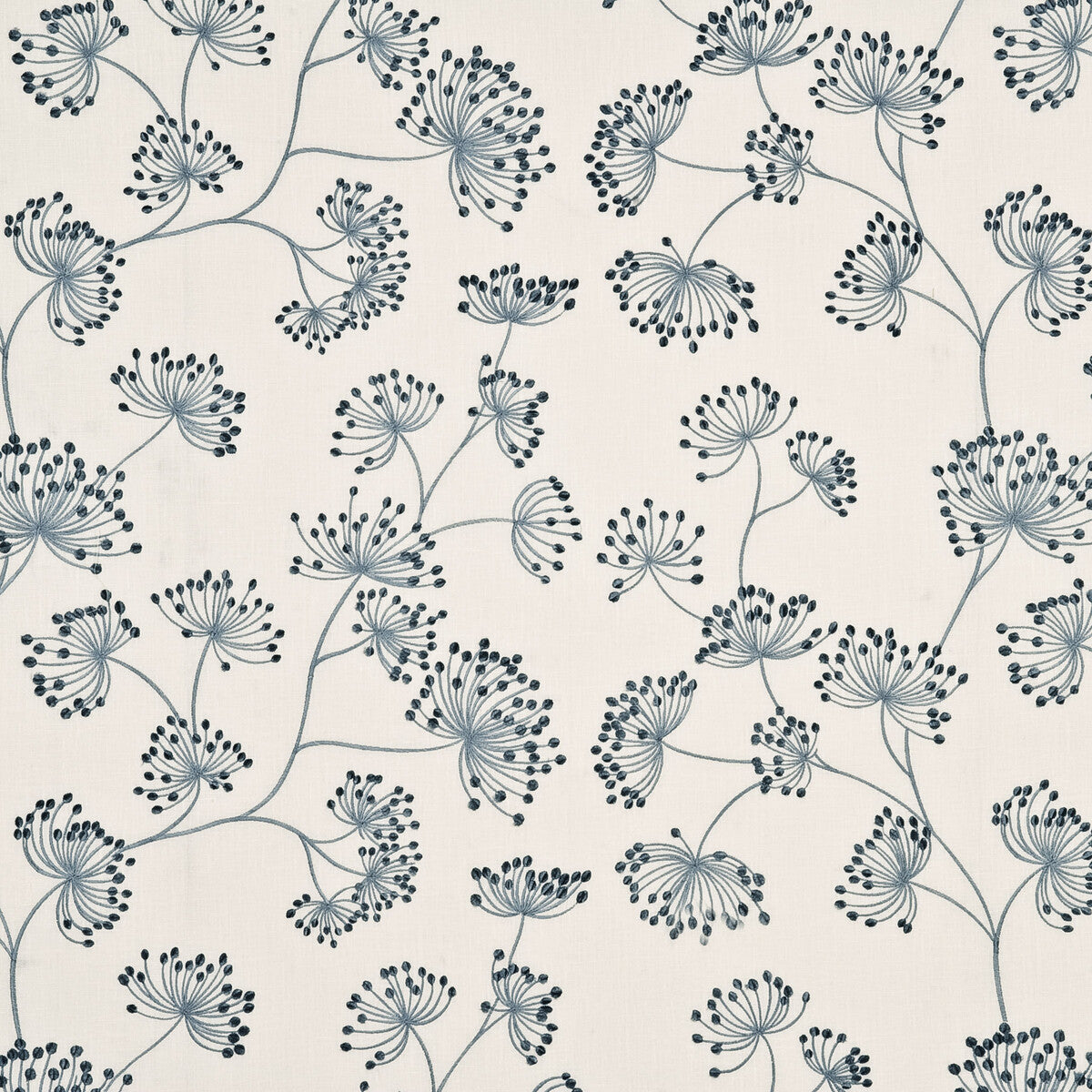 Meadow Linen fabric in soft blue color - pattern FD671.G104.0 - by Mulberry in the Heirloom collection