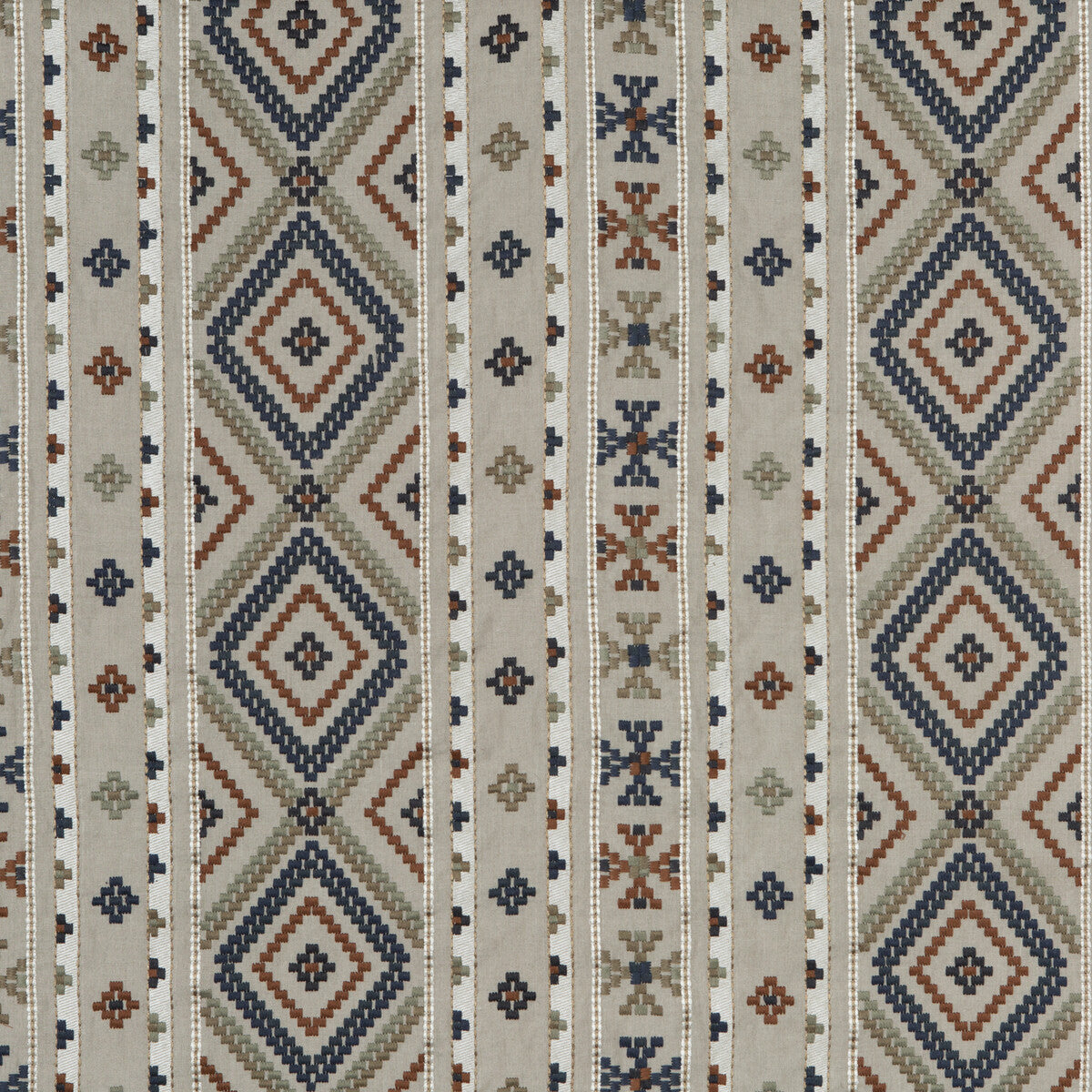 Shaftesbury fabric in blue/lovat color - pattern FD715.H46.0 - by Mulberry in the Bohemian Romance collection