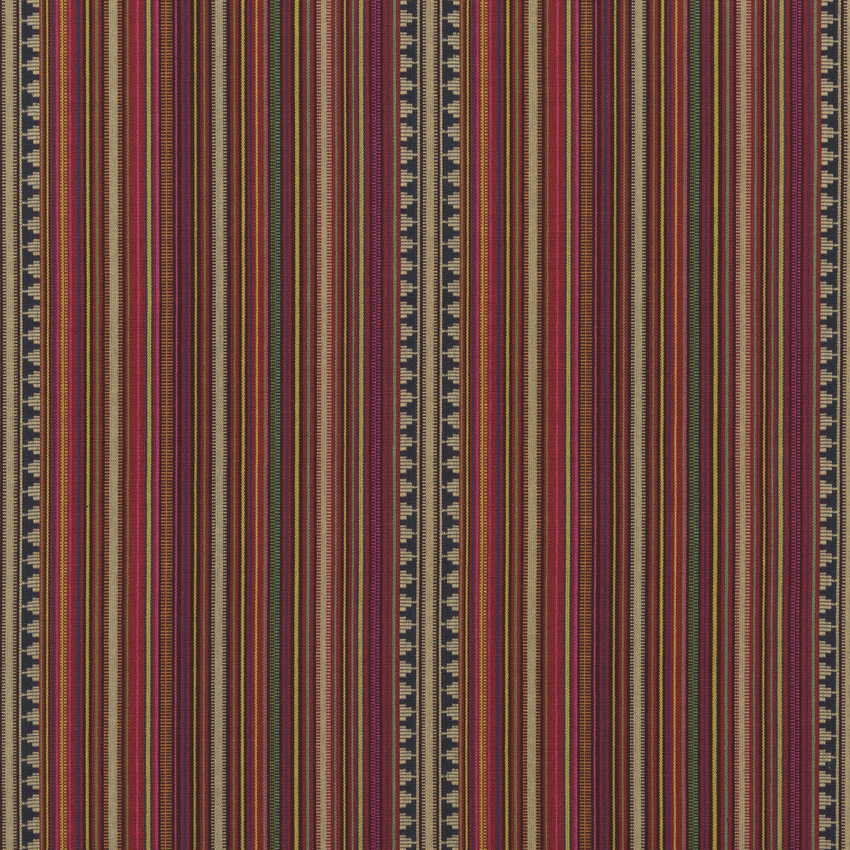 Pageant Stripe fabric in multi color - pattern FD756.Y101.0 - by Mulberry in the Festival collection