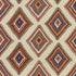Sundance fabric in sienna/red/blue color - pattern FD767.M38.0 - by Mulberry in the Festival collection