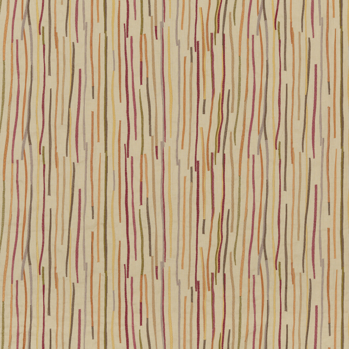 Fiesta Stripe fabric in red/sienna color - pattern FD769.V165.0 - by Mulberry in the Festival collection