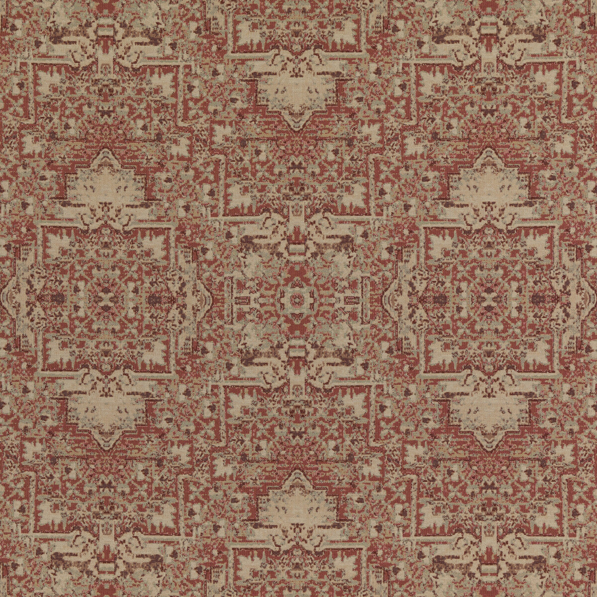 Faded Tapestry fabric in spice color - pattern FD782.T30.0 - by Mulberry in the Modern Country I collection
