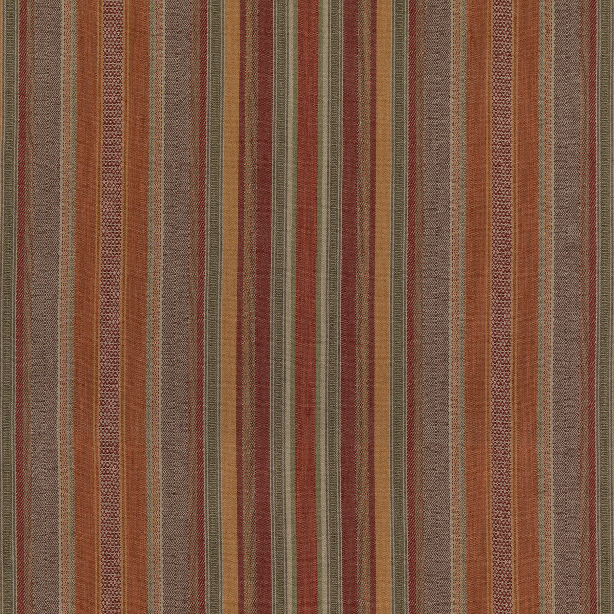 Rustic Stripe fabric in red/plum color - pattern FD784.V54.0 - by Mulberry in the Modern Country I collection