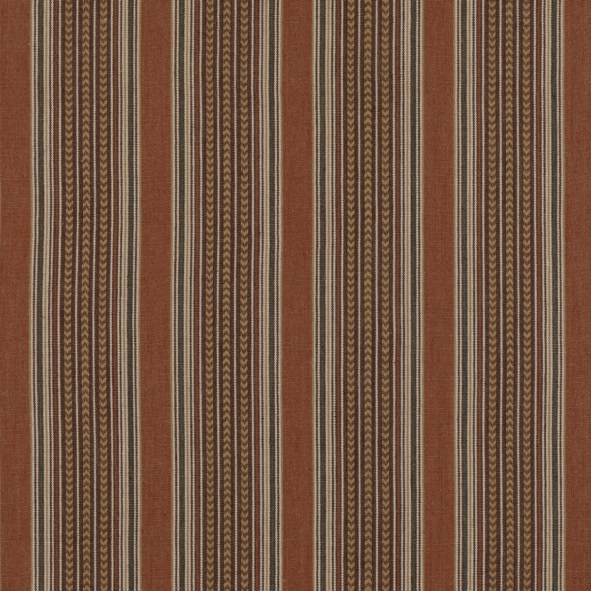 Berber Stripe fabric in spice color - pattern FD792.T30.0 - by Mulberry in the Mulberry Stripes II collection