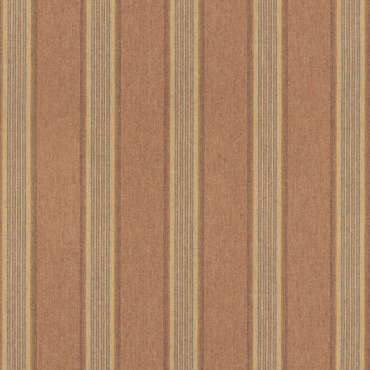 Moray Stripe fabric in rose/sand color - pattern FD808.V59.0 - by Mulberry in the Mulberry Wools IV collection
