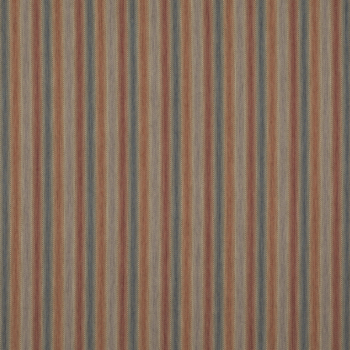 Shepton Stripe fabric in red/blue color - pattern FD811.V110.0 - by Mulberry in the Icons Fabrics collection