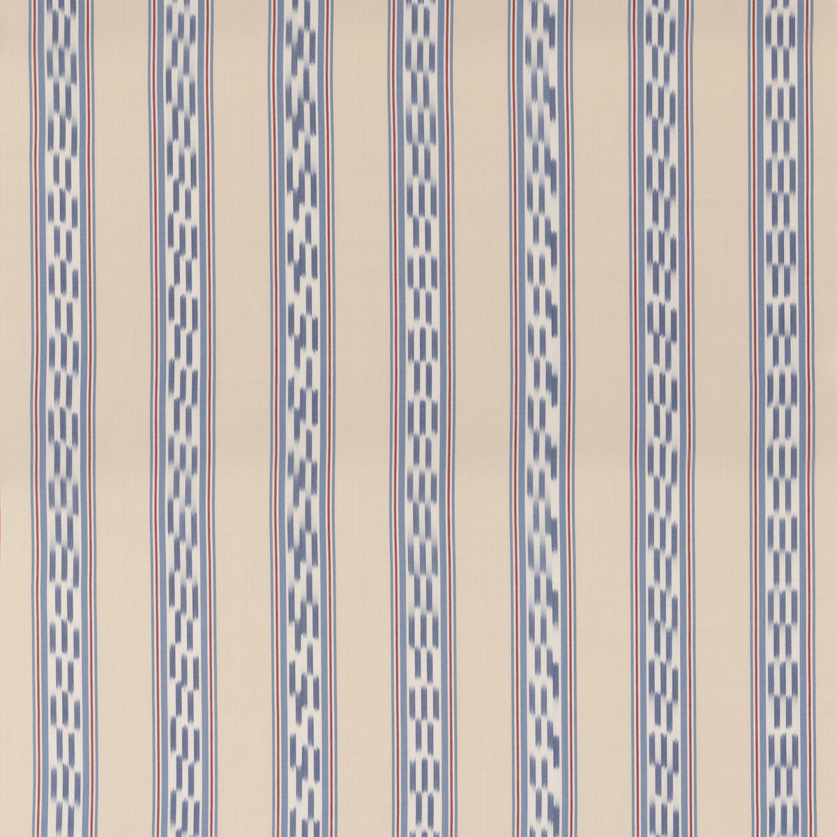 Breezy Stripe fabric in blue/red color - pattern FD819.G103.0 - by Mulberry in the Westerly Stripes collection