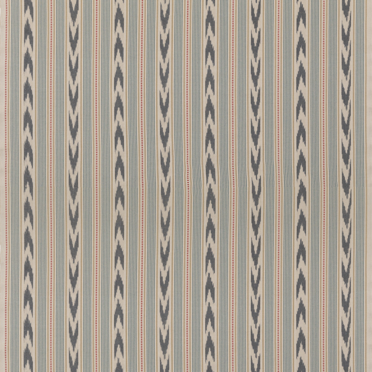 Newport Stripe fabric in blue/red color - pattern FD821.G103.0 - by Mulberry in the Westerly Stripes collection