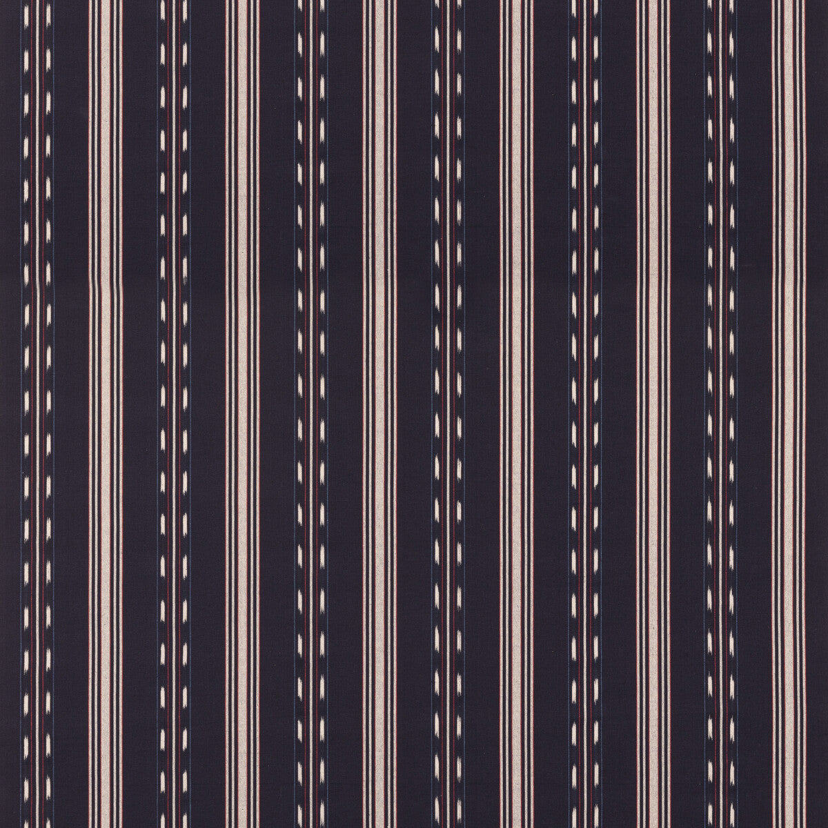 Eastwind Stripe fabric in indigo/red color - pattern FD830.G103.0 - by Mulberry in the Westerly Stripes collection