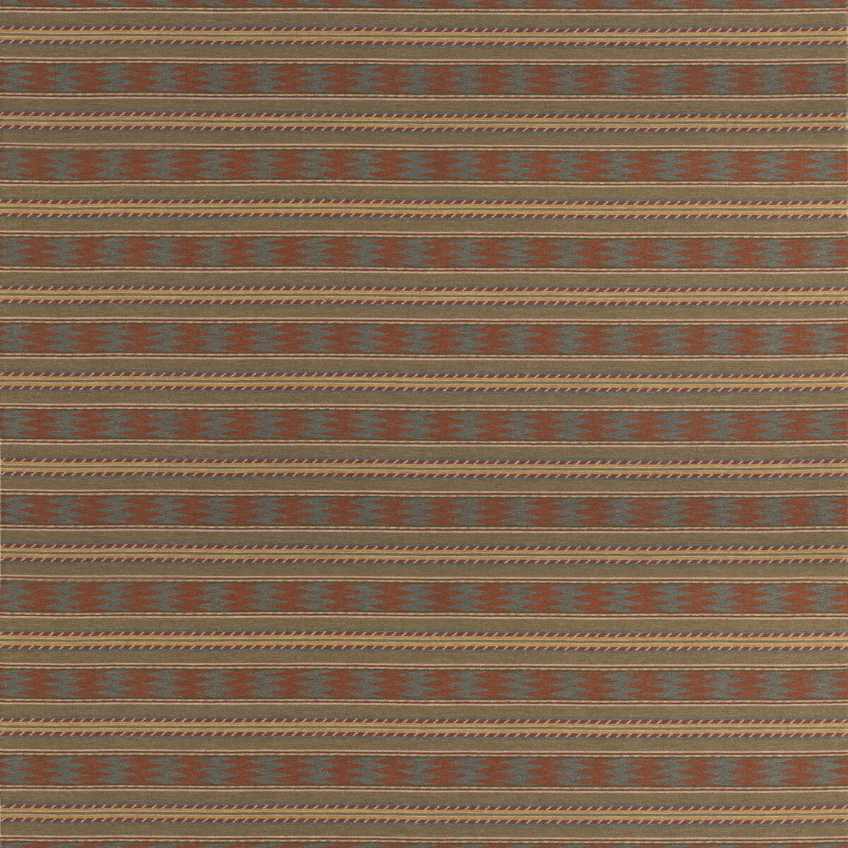 Inveraray fabric in russet teal color - pattern number FD837.V158.0 - by Mulberry in the Mulberry Wools V collection