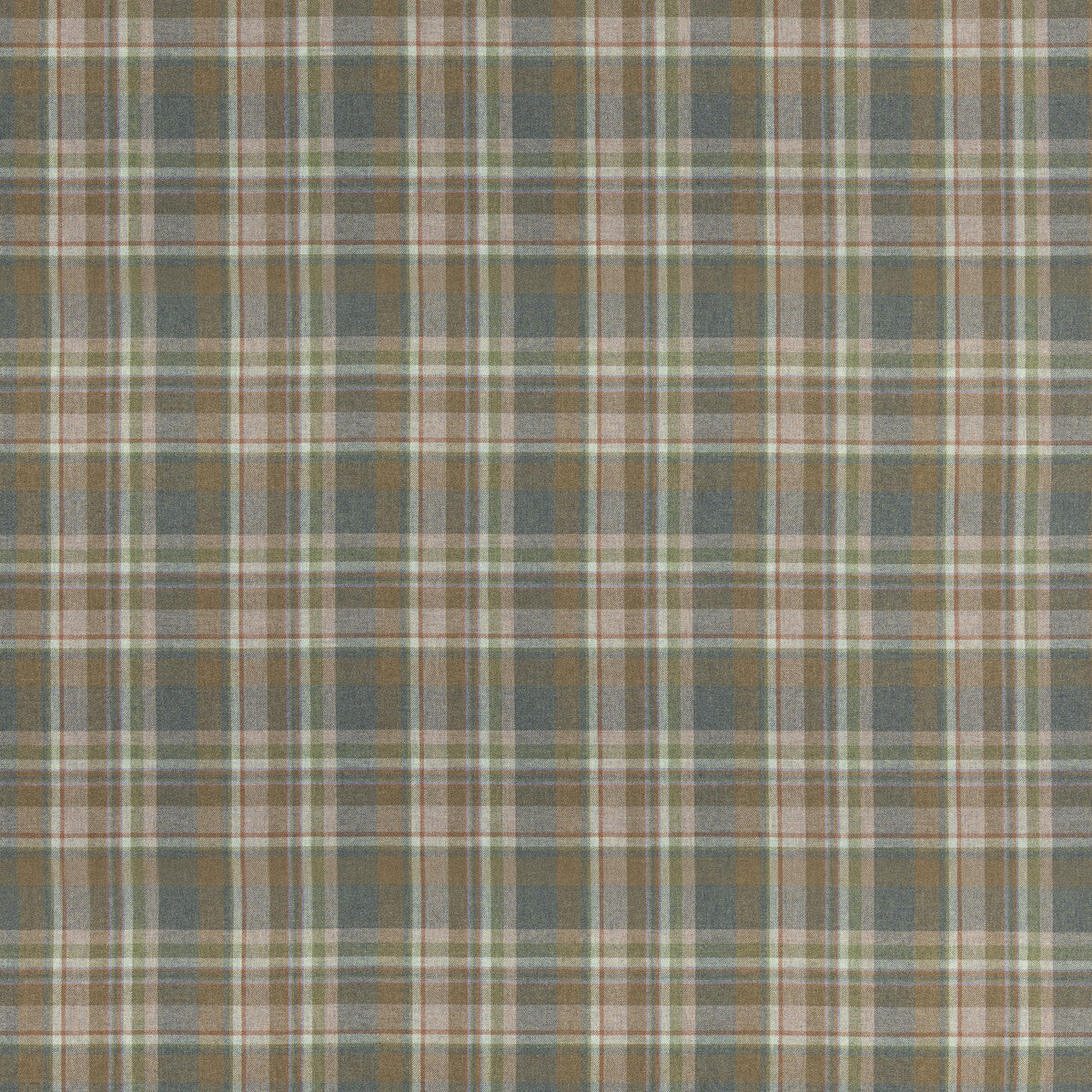 Lindisfarne Plaid fabric in lovat color - pattern number FD838.R106.0 - by Mulberry in the Mulberry Wools V collection