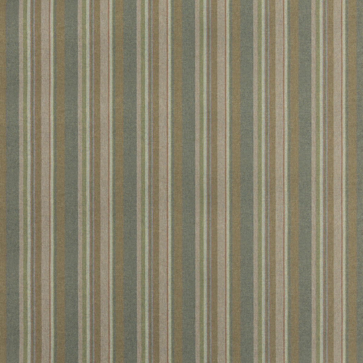 Lindisfarne Stripe fabric in lovat color - pattern number FD839.R106.0 - by Mulberry in the Mulberry Wools V collection