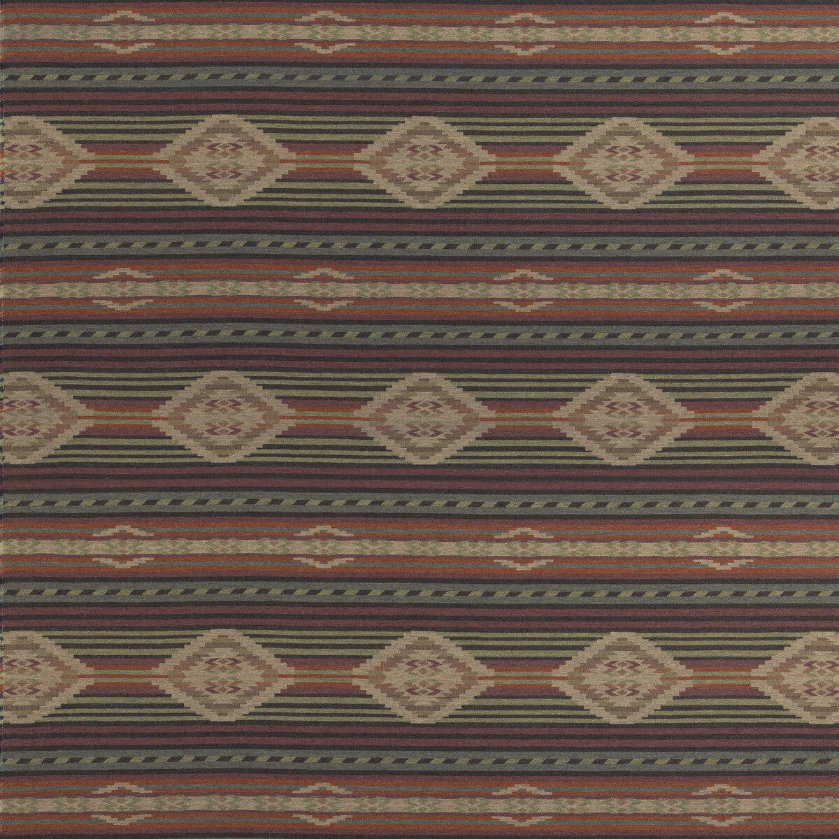 Harlech fabric in plum green color - pattern number FD840.H58.0 - by Mulberry in the Mulberry Wools V collection