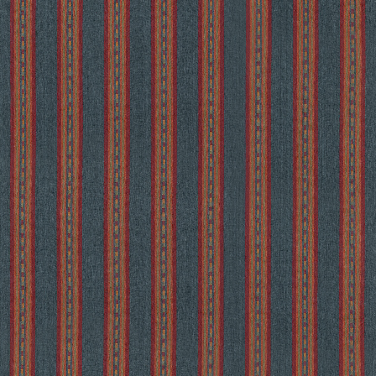 Country Stripe fabric in teal color - pattern number FD847.R11.0 - by Mulberry in the Mulberry Country Walk collection