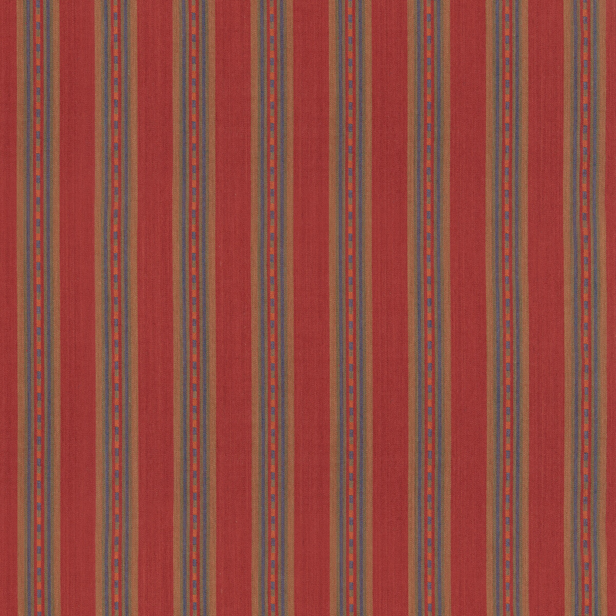 Country Stripe fabric in red color - pattern number FD847.V106.0 - by Mulberry in the Mulberry Country Walk collection