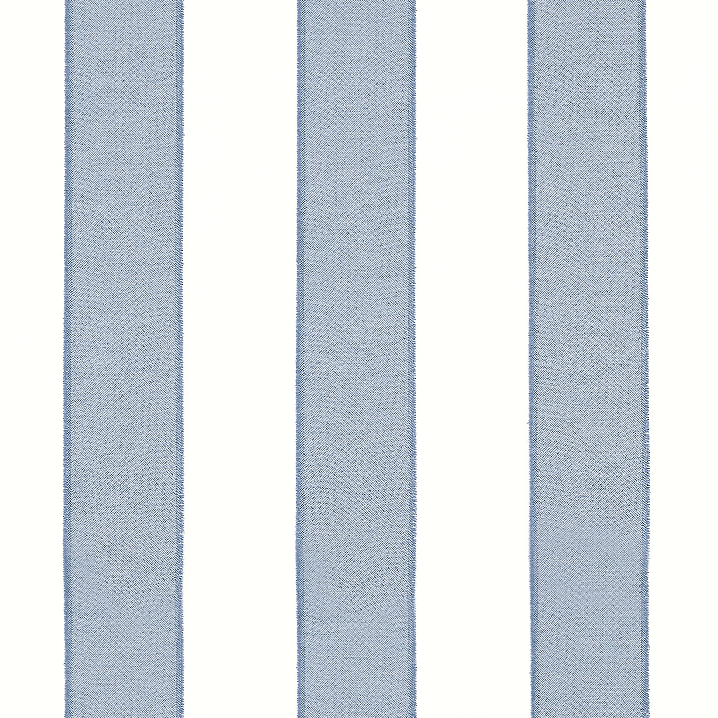 Intaglio Stripe fabric in oxford blue color - pattern number FWW81745 - by Thibaut in the Locale Wide Width collection