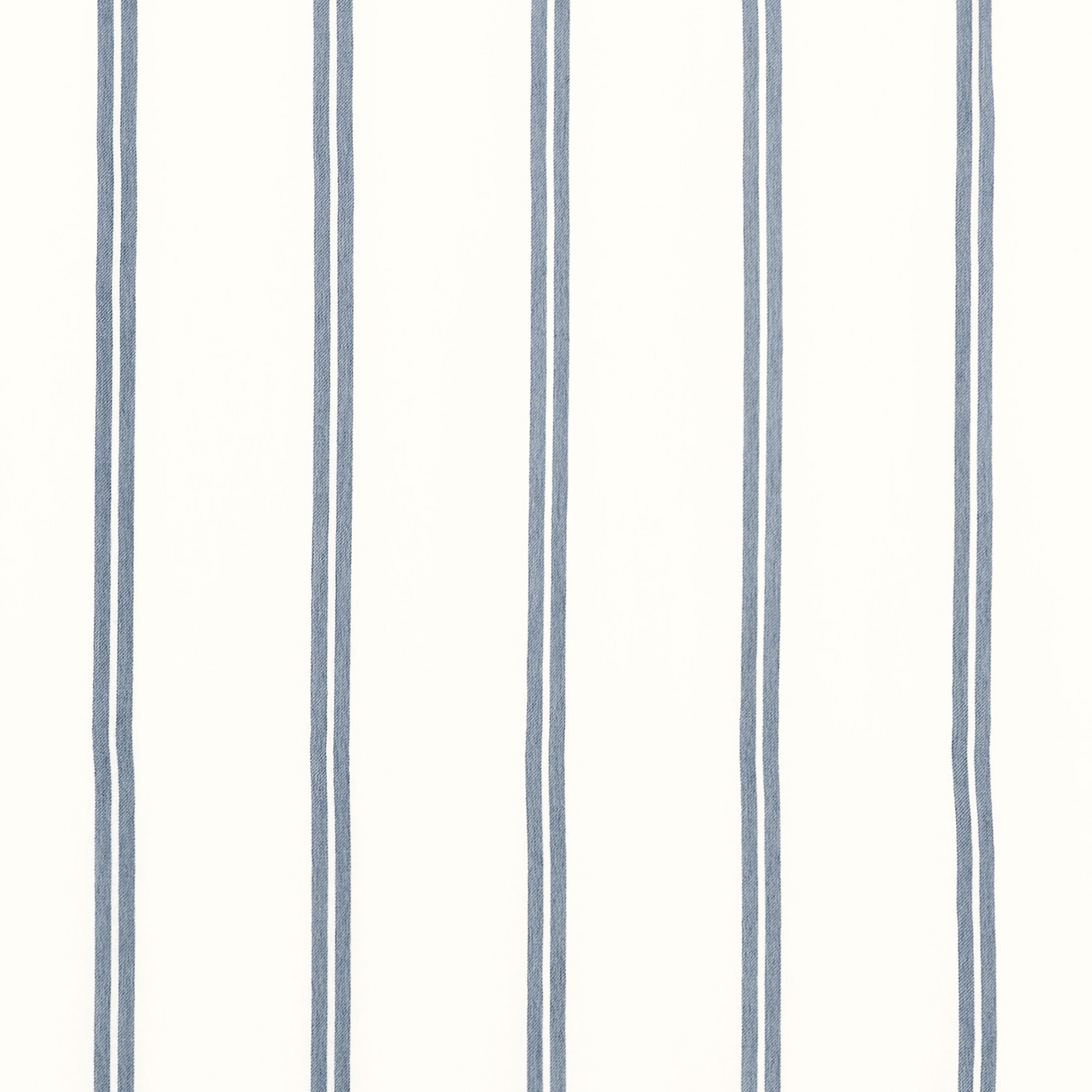 Tandern Stripe fabric in oxford blue color - pattern number FWW81749 - by Thibaut in the Locale Wide Width collection