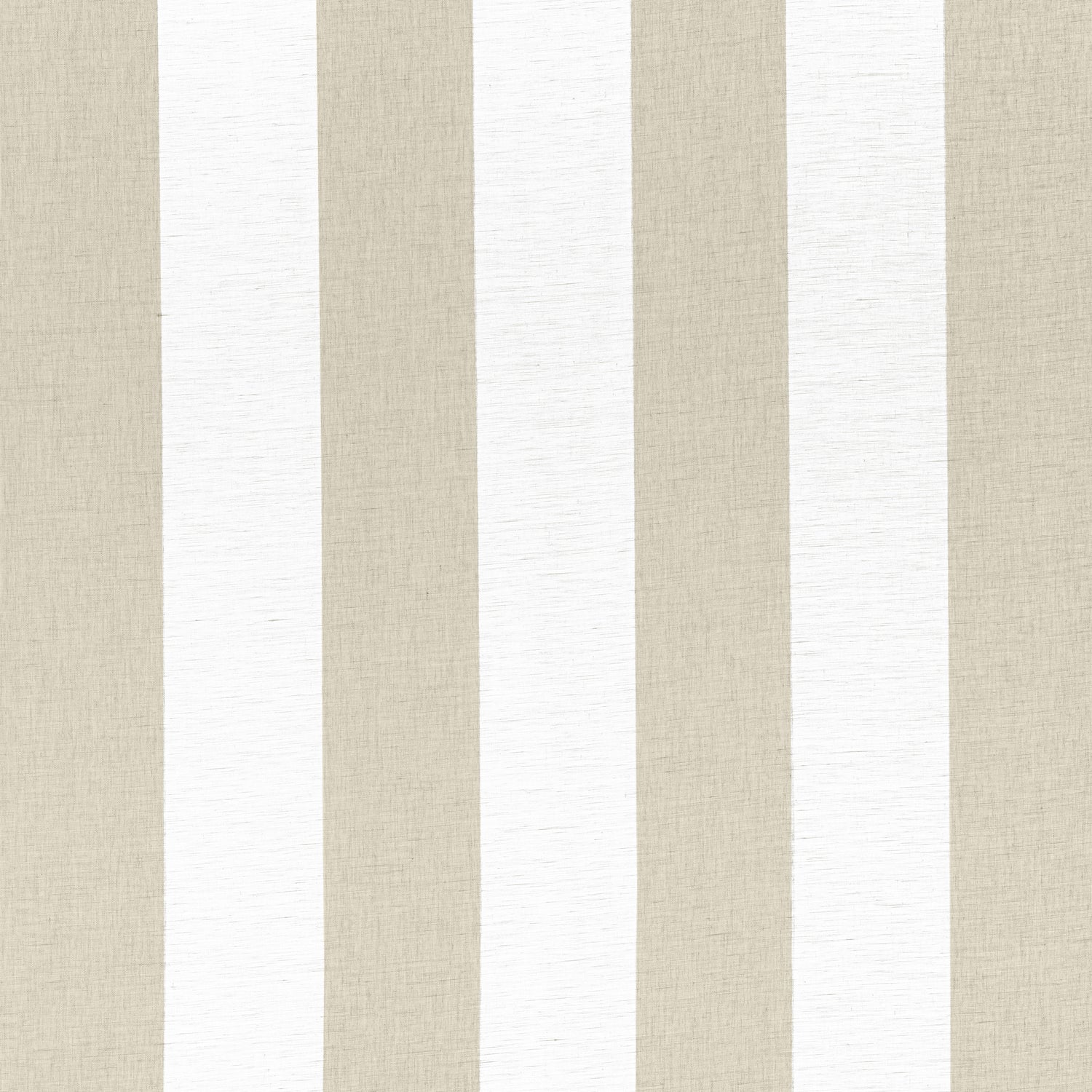 Newport Stripe fabric in jute and white color - pattern number FWW8218 - by Thibaut in the Aura collection