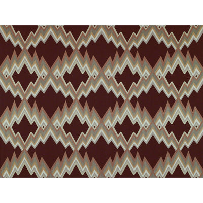 Donana fabric in chocolate color - pattern GDT5070.005.0 - by Gaston y Daniela in the Gaston Bilbao collection