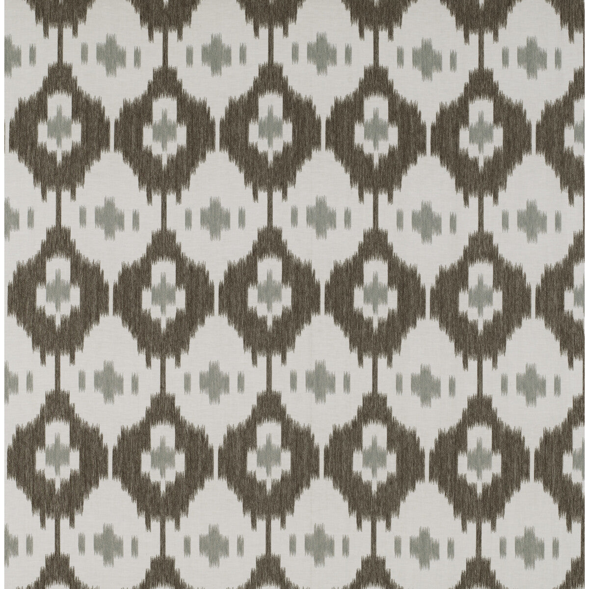 Panarea fabric in chocolate/gris color - pattern GDT5315.007.0 - by Gaston y Daniela in the Tierras collection