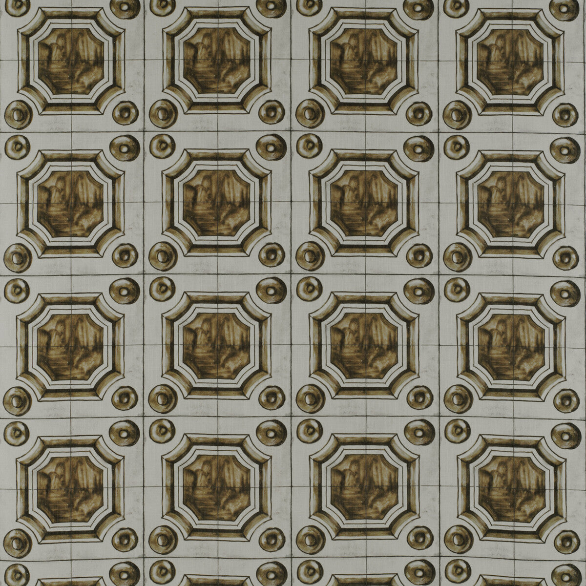 Celio fabric in tabaco color - pattern GDT5333.002.0 - by Gaston y Daniela in the Tierras collection