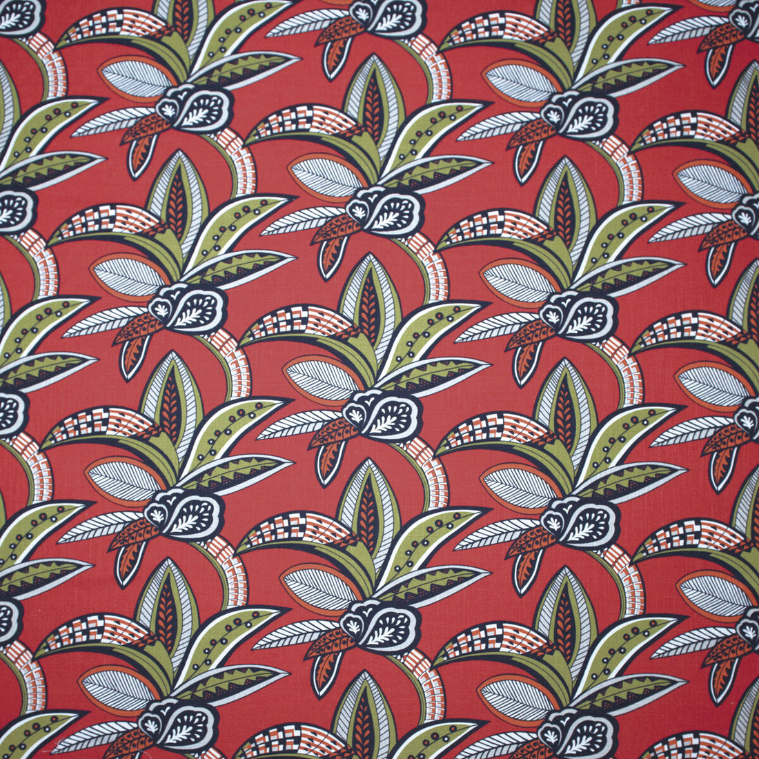 Tanzania fabric in coral color - pattern GDT5426.1.0 - by Gaston y Daniela in the Gaston Africalia collection