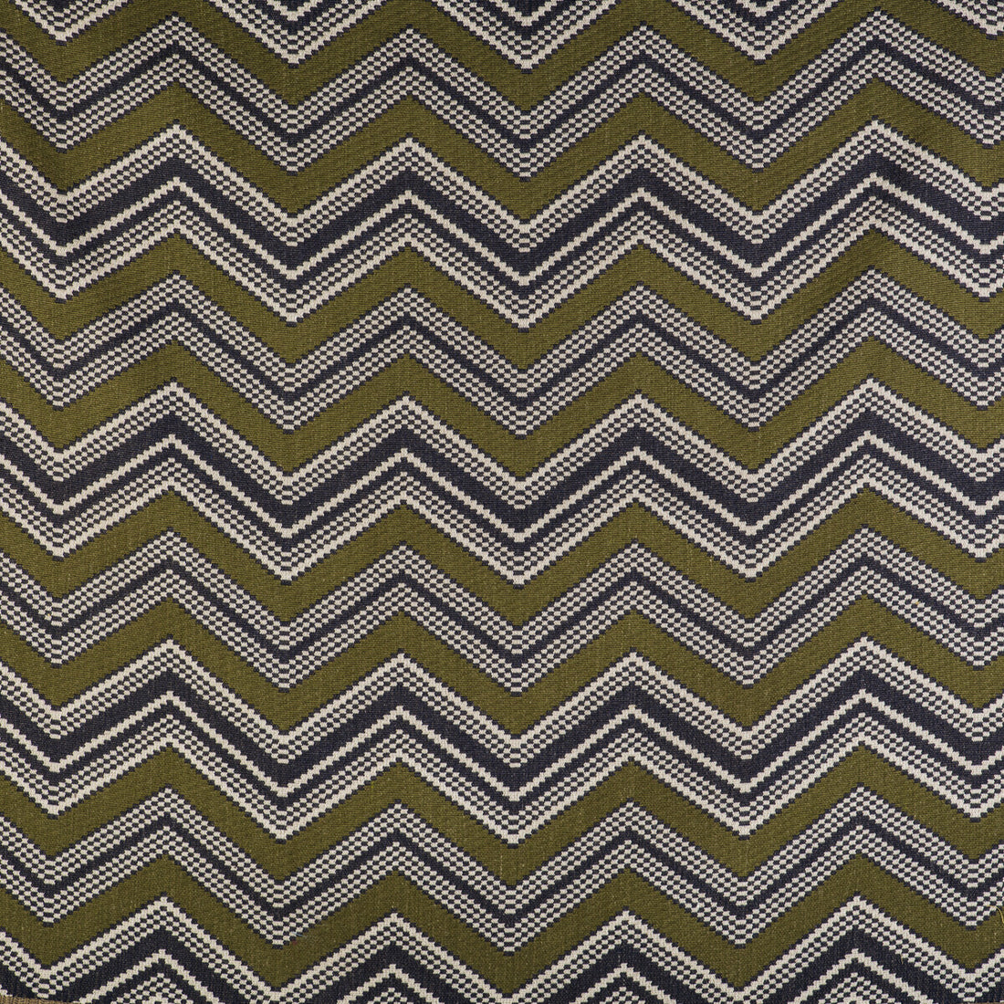 Zig Zag fabric in verde/navy color - pattern GDT5498.001.0 - by Gaston y Daniela in the Gaston Libreria collection