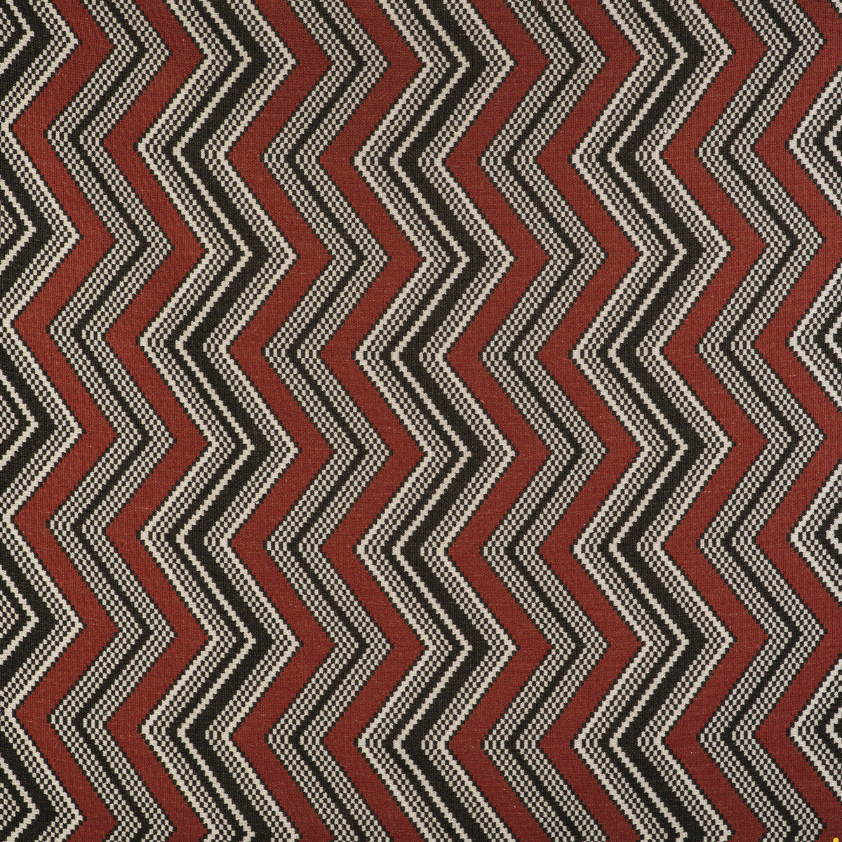 Zig Zag fabric in rojo color - pattern GDT5498.003.0 - by Gaston y Daniela in the Gaston Libreria collection
