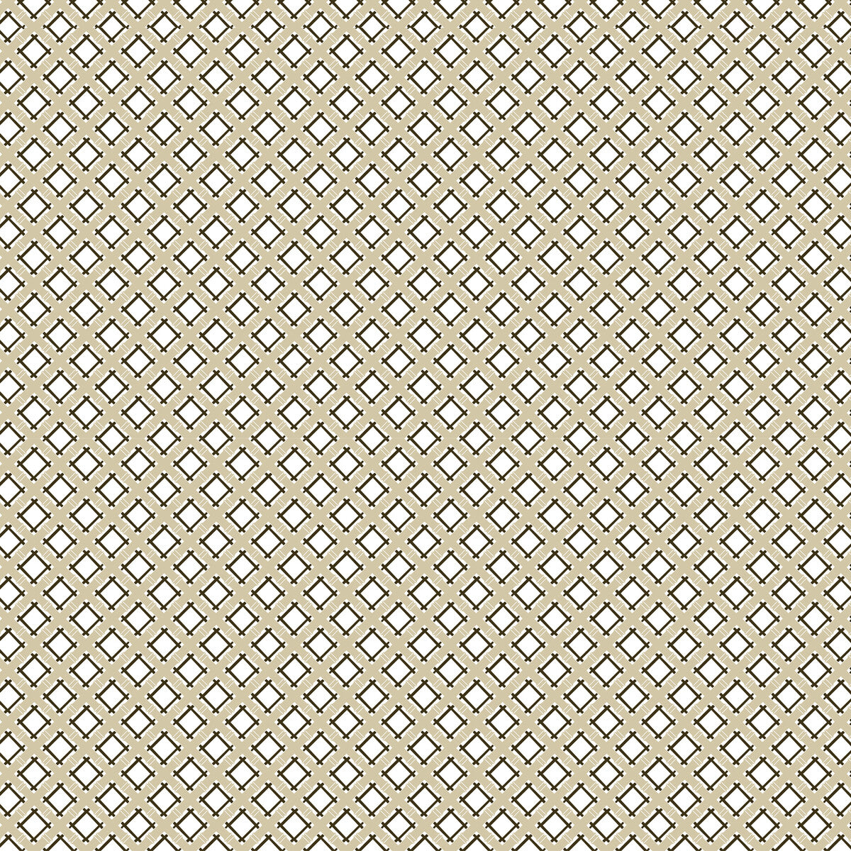 Trellis fabric in beige/negro color - pattern GDT5527.003.0 - by Gaston y Daniela in the Gaston Libreria collection