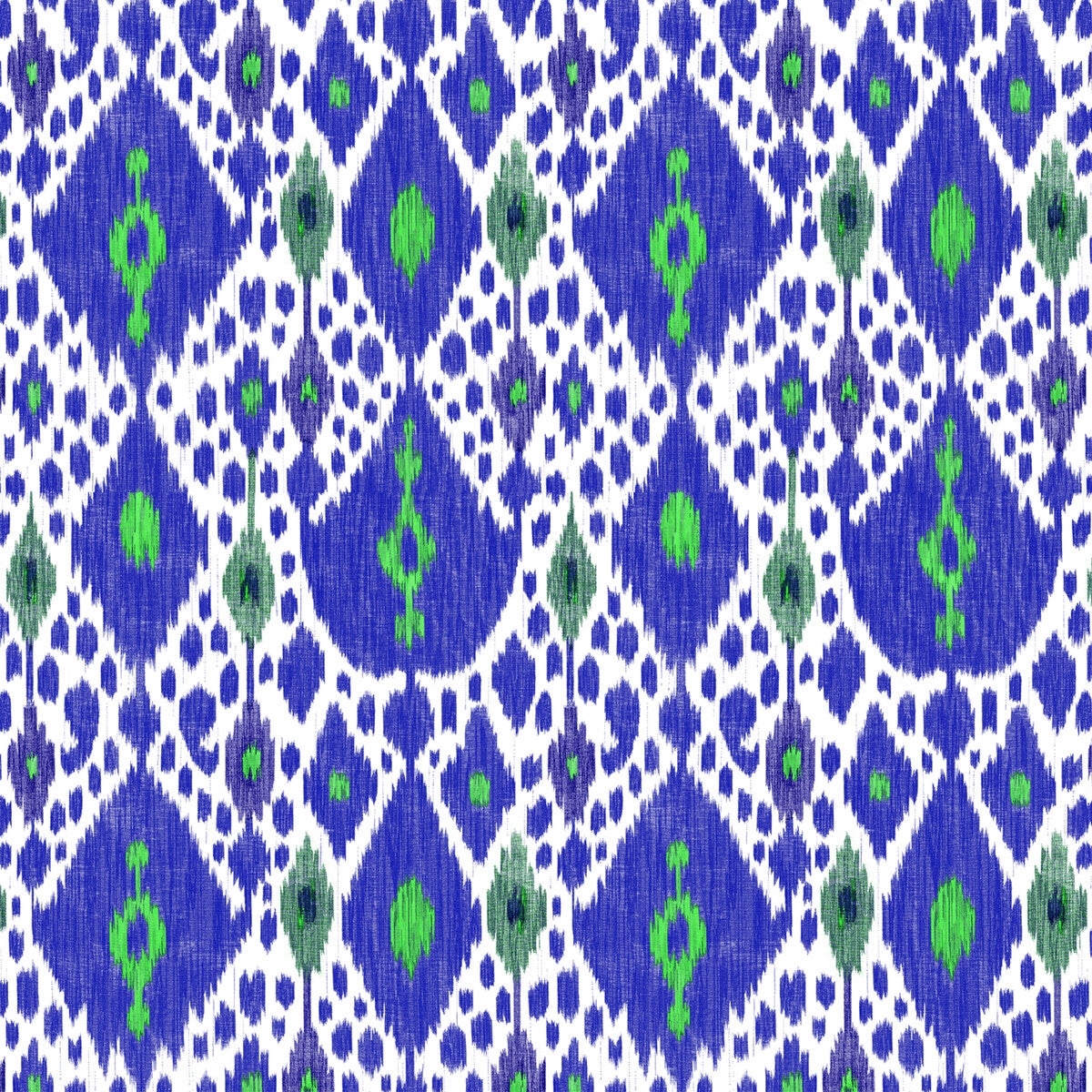 Ikat fabric in azul color - pattern GDT5542.001.0 - by Gaston y Daniela in the Gaston Libreria collection
