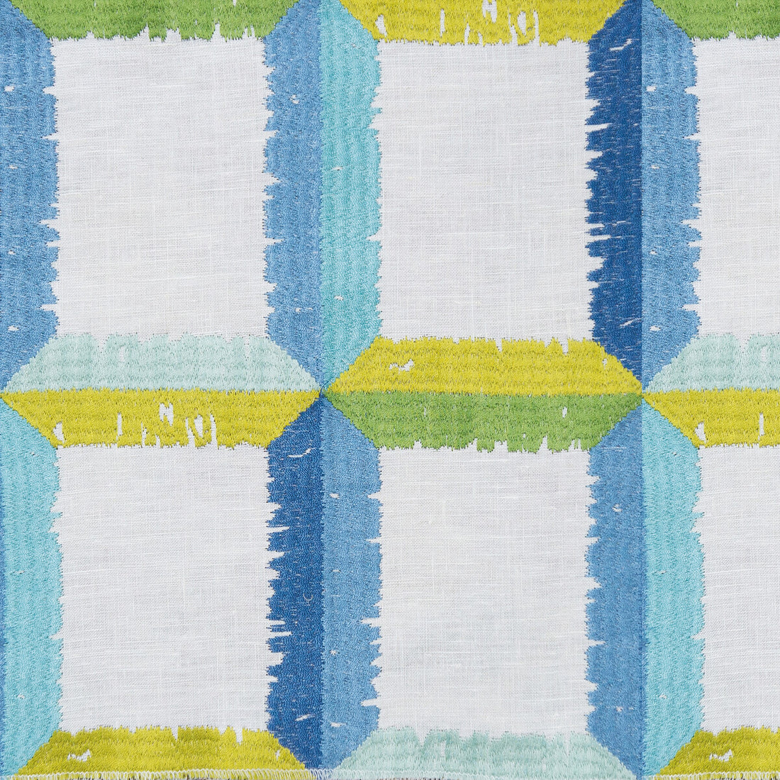 Yucatan fabric in agua/lima color - pattern GDT5563.003.0 - by Gaston y Daniela in the Gaston Nuevo Mundo collection