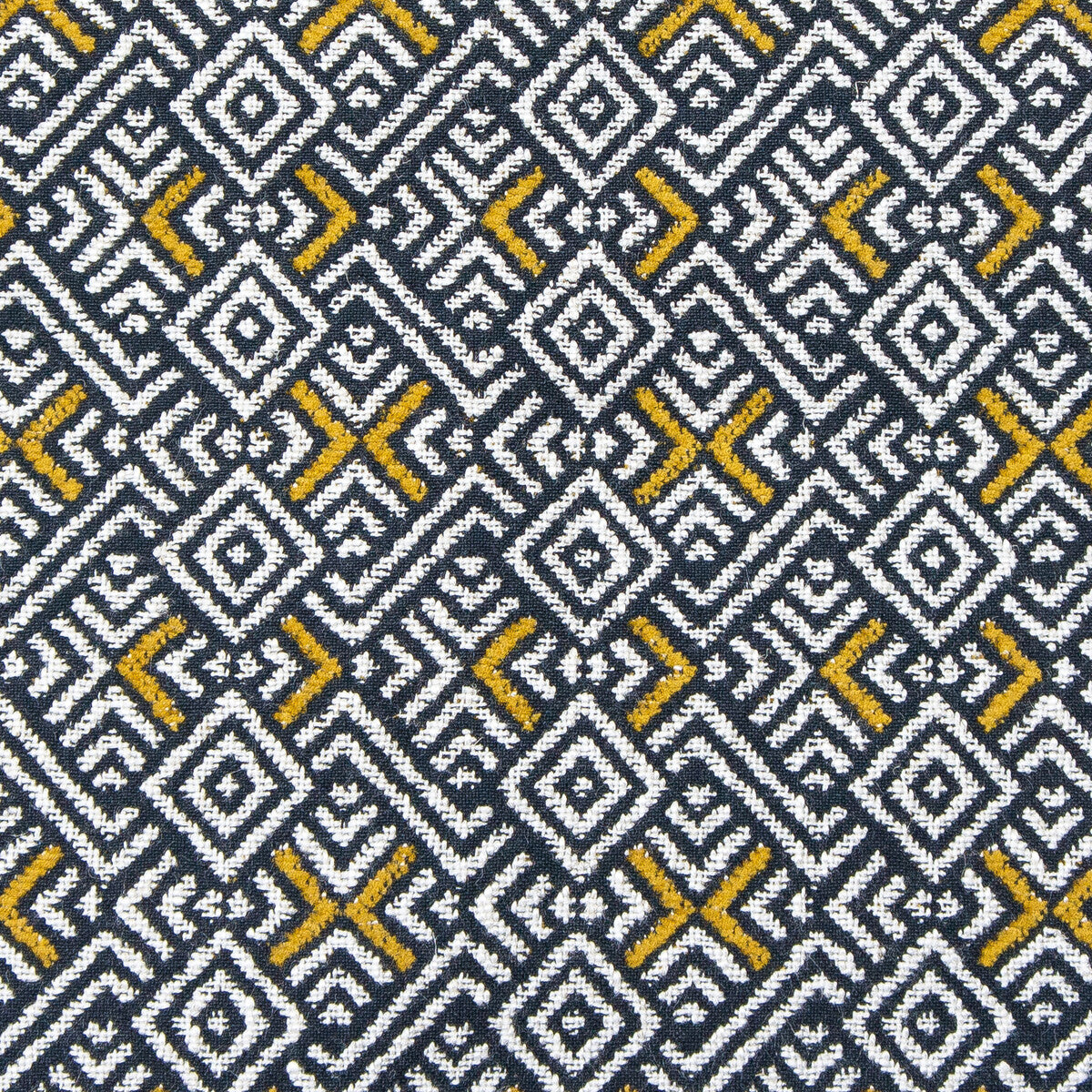 Inca fabric in amarillo color - pattern GDT5567.001.0 - by Gaston y Daniela in the Gaston Nuevo Mundo collection