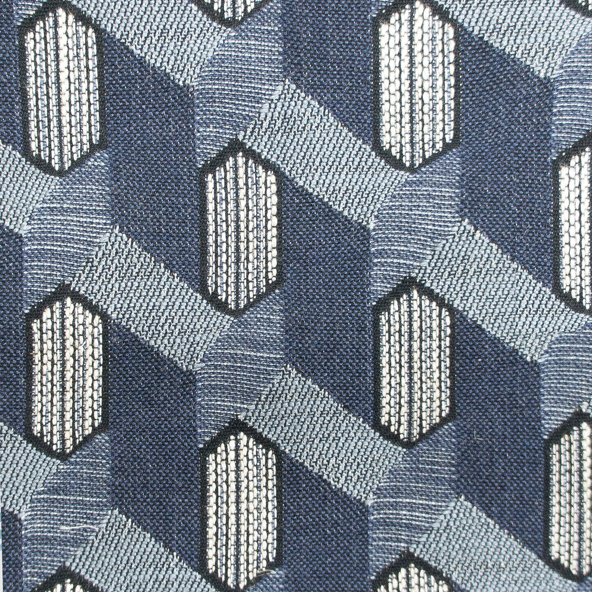 Maya fabric in indigo color - pattern GDT5568.001.0 - by Gaston y Daniela in the Gaston Nuevo Mundo collection