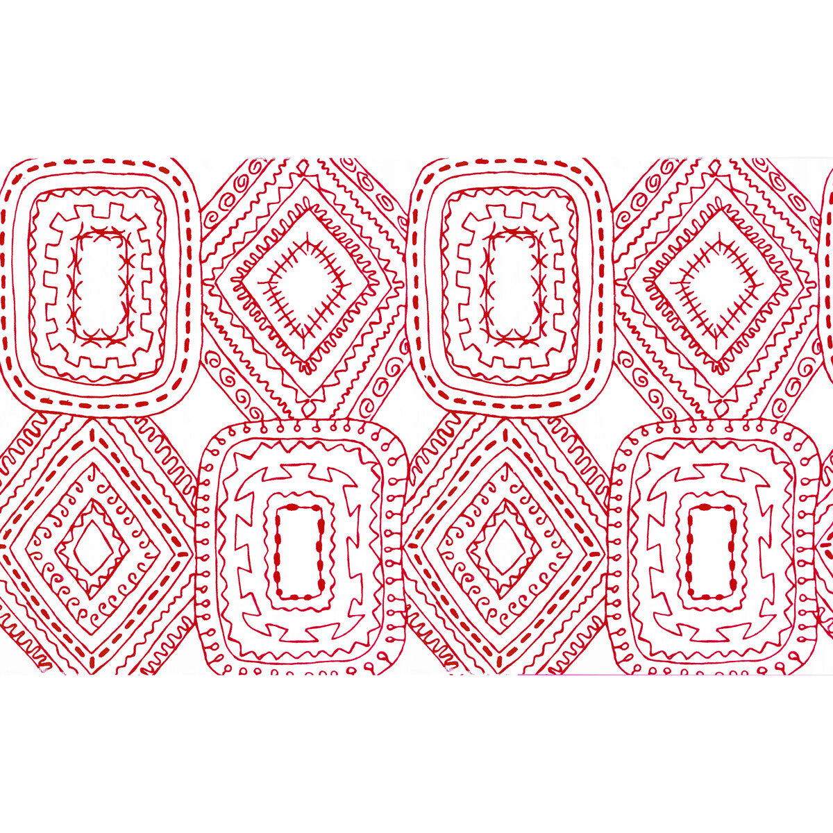 Santo Domingo fabric in rojo color - pattern GDT5570.002.0 - by Gaston y Daniela in the Gaston Luis Bustamante collection
