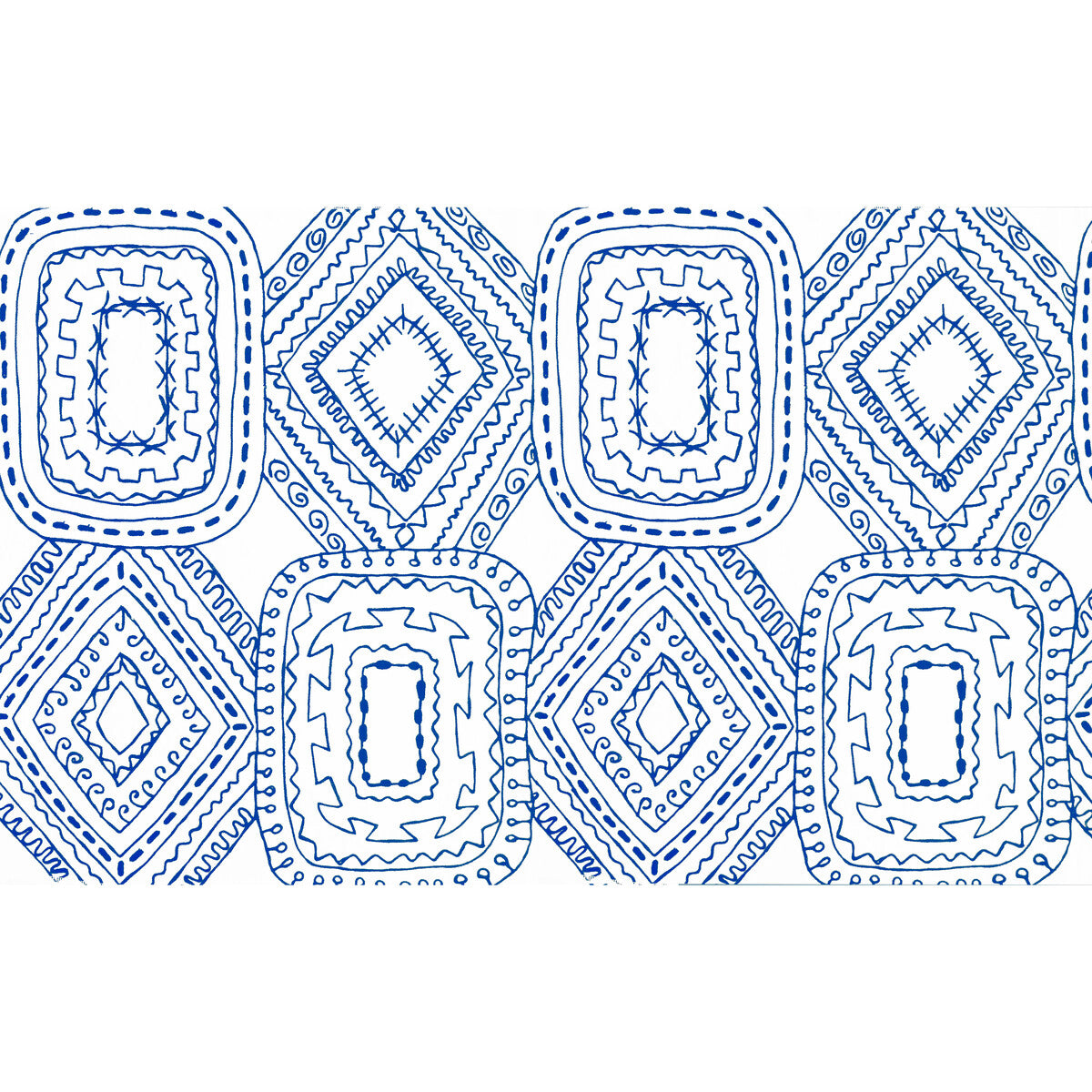 Santo Domingo fabric in azul color - pattern GDT5570.003.0 - by Gaston y Daniela in the Gaston Luis Bustamante collection