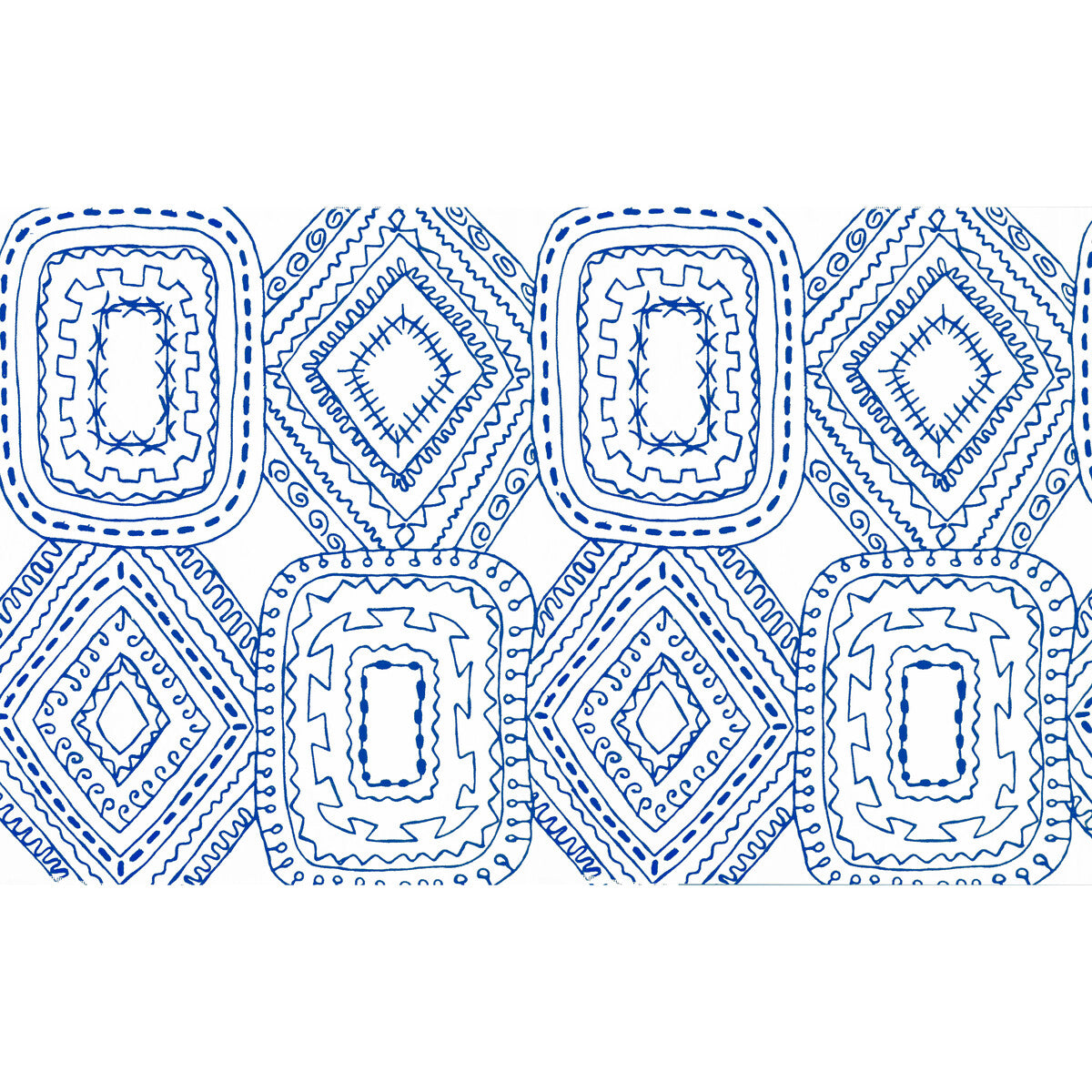 Santo Domingo fabric in azul color - pattern GDT5570.003.0 - by Gaston y Daniela in the Gaston Luis Bustamante collection
