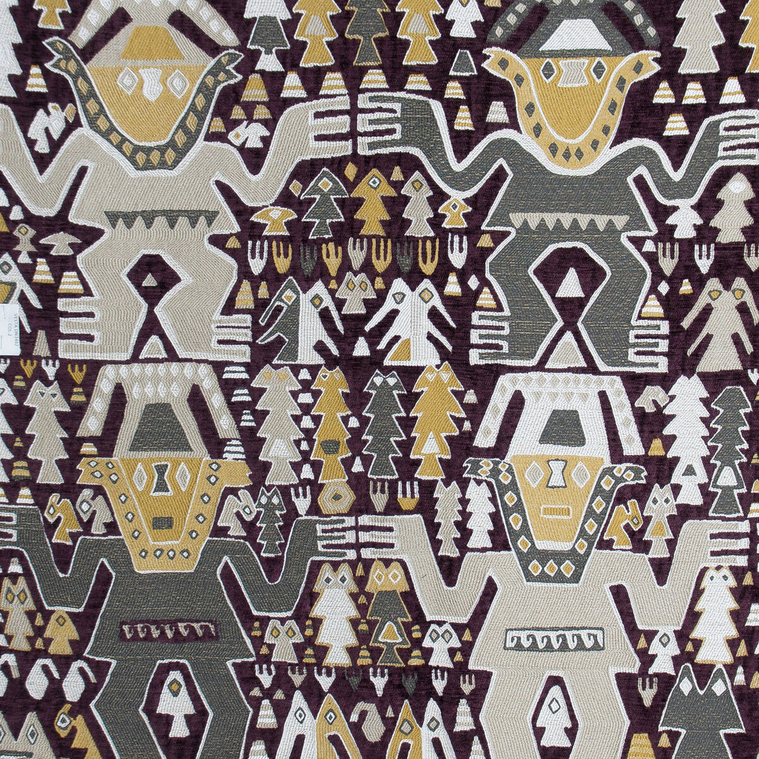 Colosos fabric in burdeos color - pattern GDT5572.002.0 - by Gaston y Daniela in the Gaston Nuevo Mundo collection