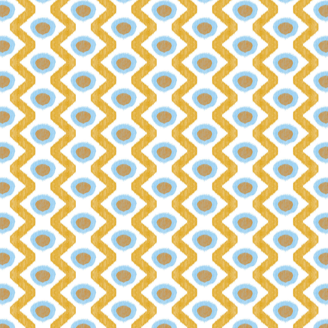 Cala Marsal fabric in azul ocre color - pattern GDT5681.004.0 - by Gaston y Daniela in the Gaston Maiorica collection